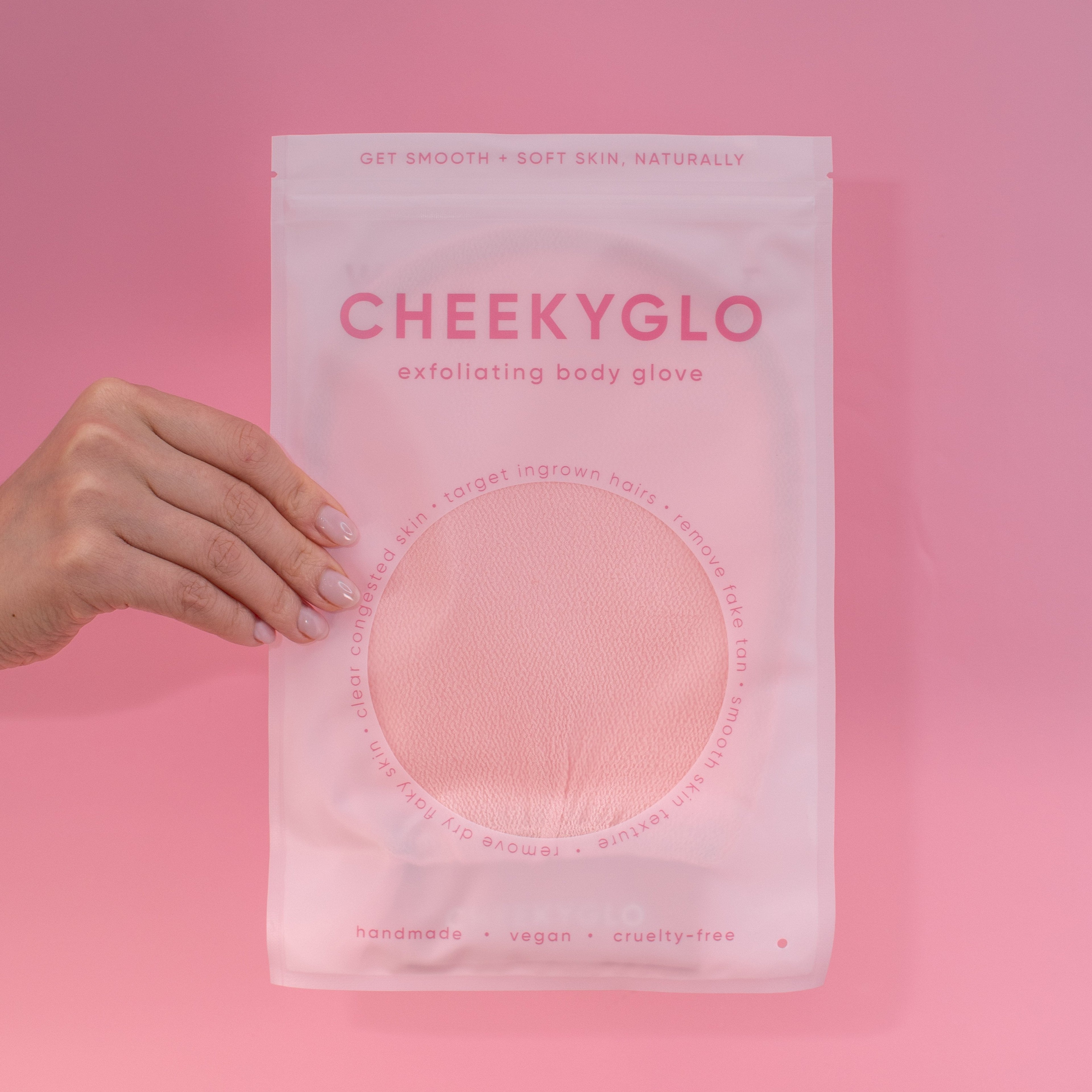 CheekyGlo Exfoliating Glove (Pink) - Cheeky Glo