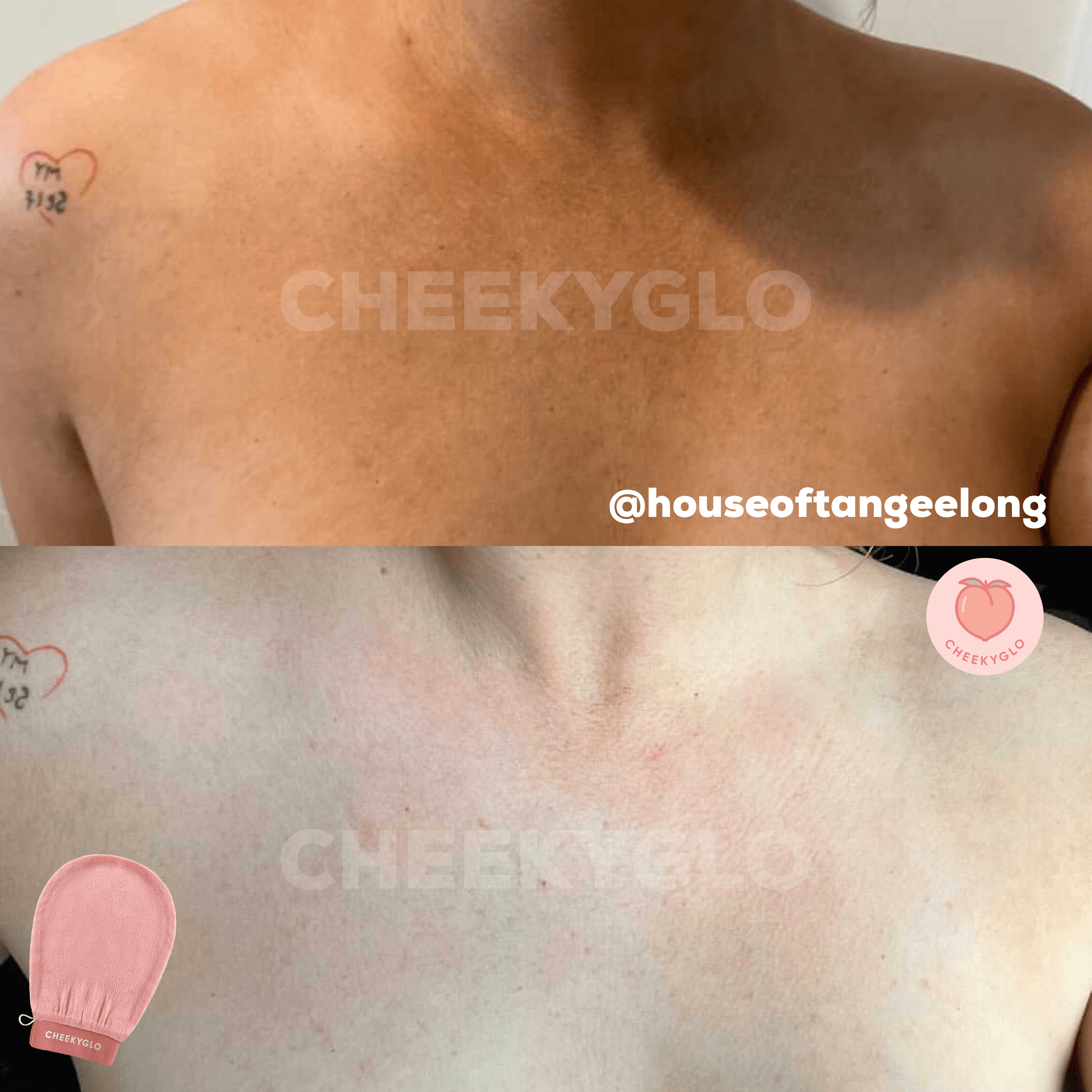 CheekyGlo Exfoliating Glove (Pink) - Cheeky Glo